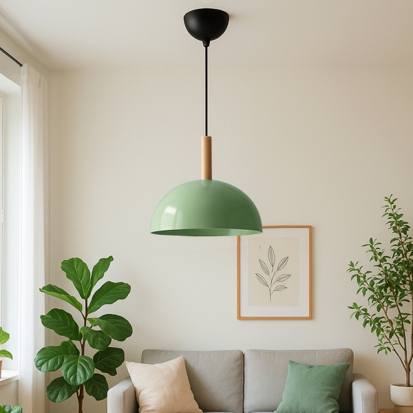 Homing Nuuq Ahşap Detaylı Mint Yeşil Sarkıt 241896