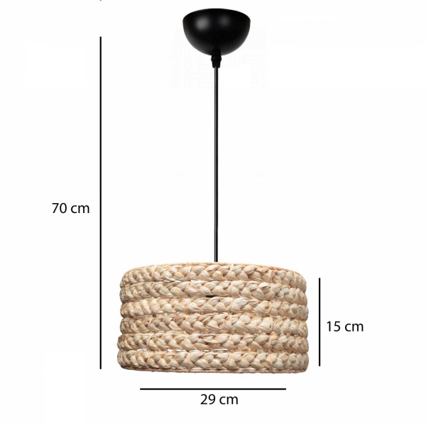 Homing Fiesta Natural Handmade Pendant 241918