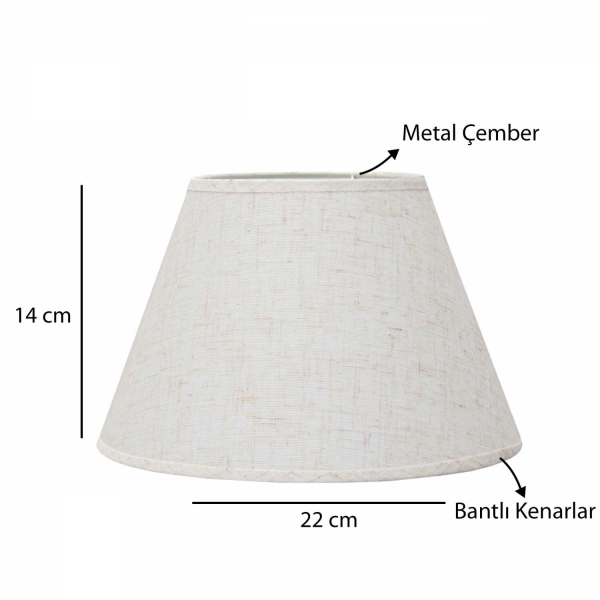 Homing Kırçıllı Abajur Başlığı 22 cm 241920
