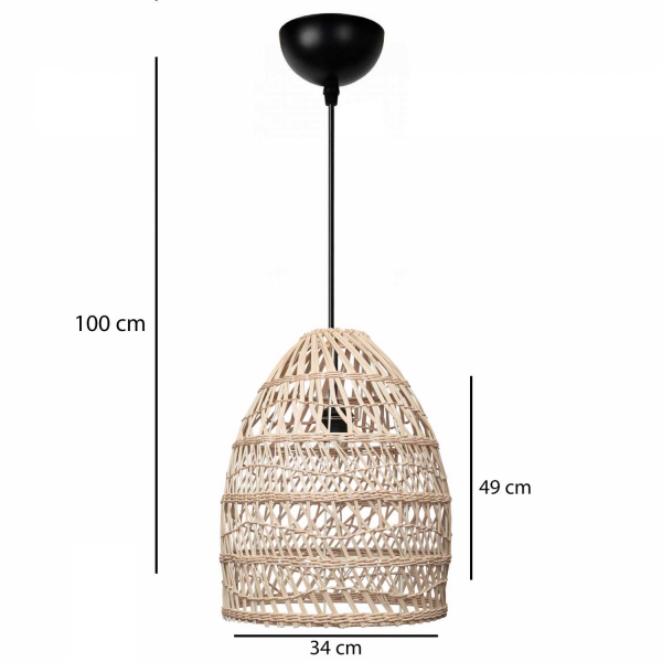 Homing Sintra Büyük Boy Natural Sarkıt 49 cm 241921