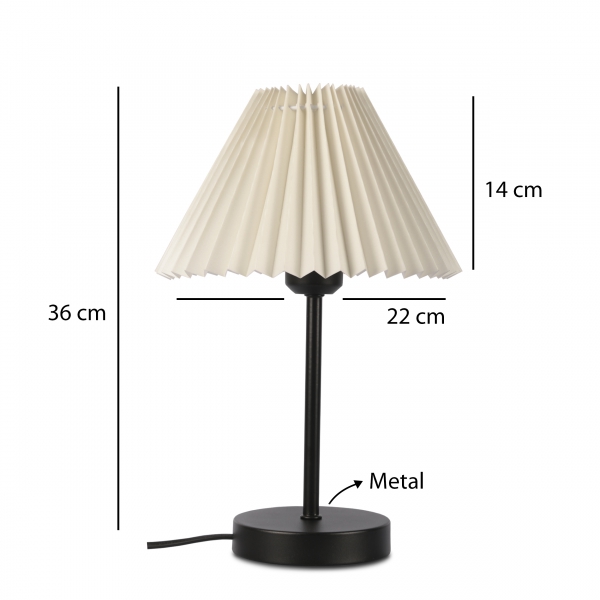 Homing Floi Pileli Başlık Metal Siyah Abajur 241925