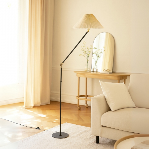 Homing Pileli Başlık Ekru Hareketli Gövdeli Lambader 241928