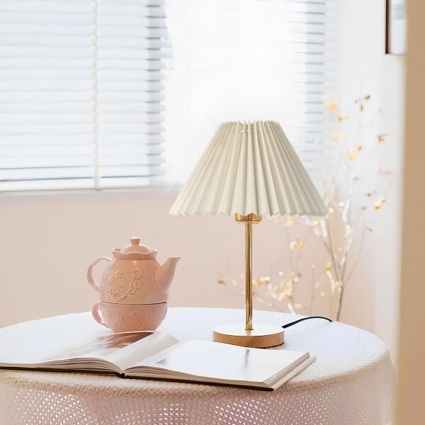 Homing Lotus Ahşap Taban Abajur 241938