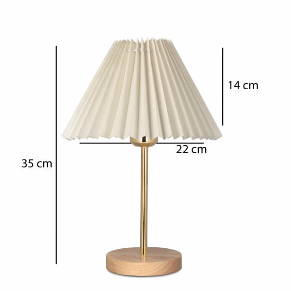 Homing Lotus Ahşap Taban Abajur 241938