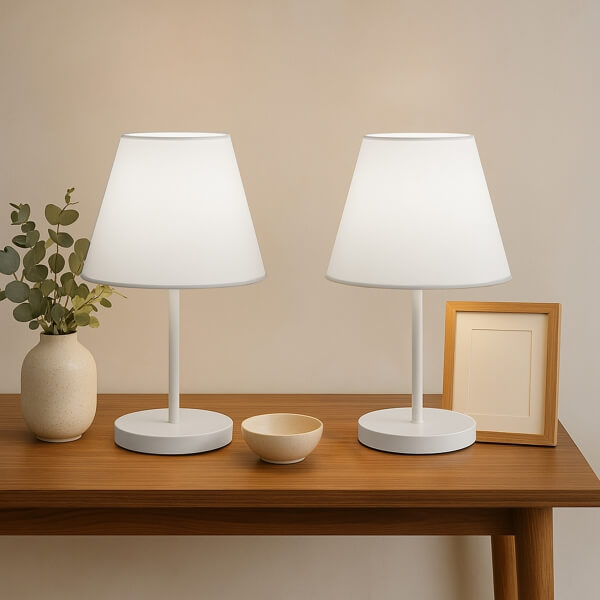 Homing 2'li Beyaz Ayaklı Abajur Seti 241965