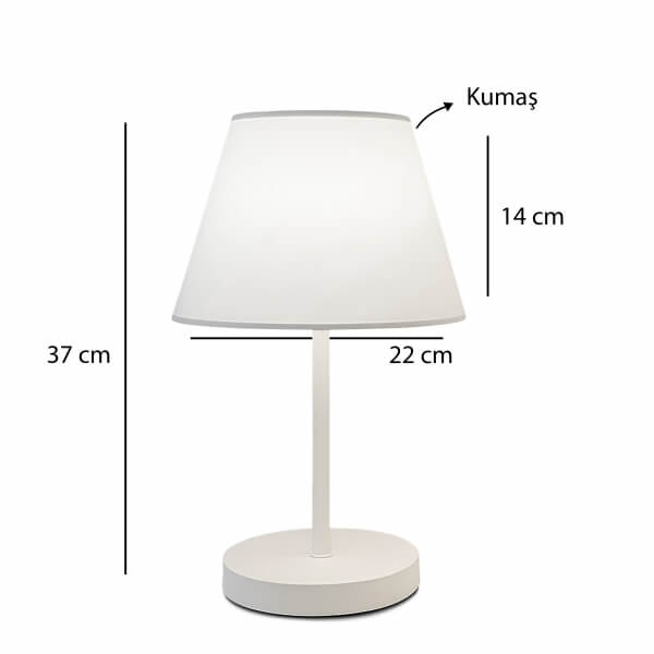 Homing 2'li Beyaz Ayaklı Abajur Seti 241965