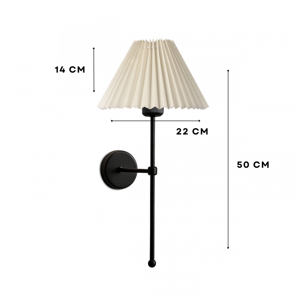 Homing Nura Duvar Apliği Pileli Başlık 241988