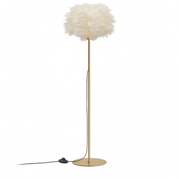Homing Feather Headboard Gold Floor Lamp 242028