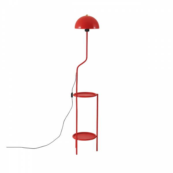 Homing Luopi Red Flower Stand Shelf Floor Lamp 242033