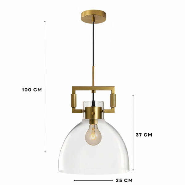 Homing Retro Antique Glass Pendant Lamp 242040