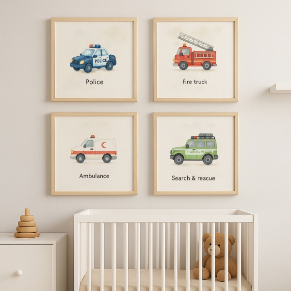 Homing 4' MDF Printed Painting Set Tools 28x28 cm 242063