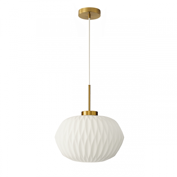 Homing Moderna Opaque White Glass Pendant Lamp 242066