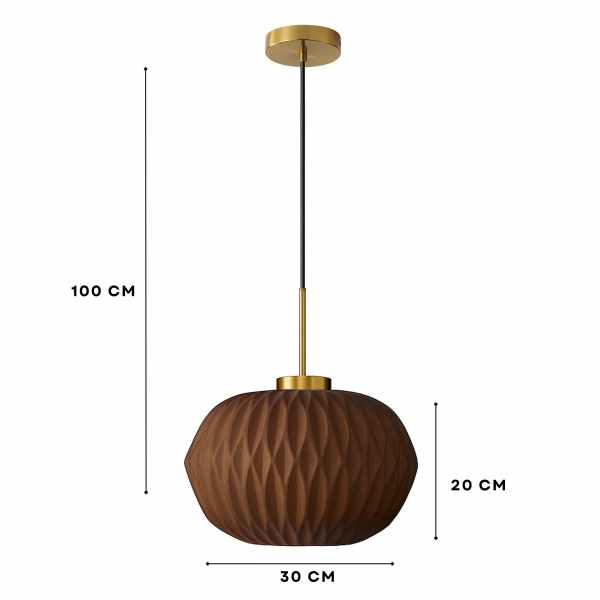 Homing Moderna Soft Kahve Renk Cam Sarkıt 242068