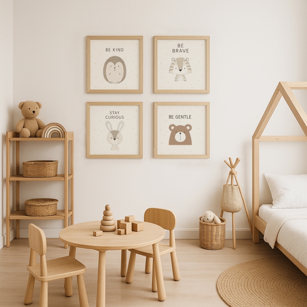 Homing 4'lü Mdf Baskı Tablo Seti 28x28 cm 242071