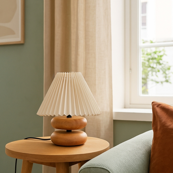 Homing Moji Pileli Ahşap Abajur 242078