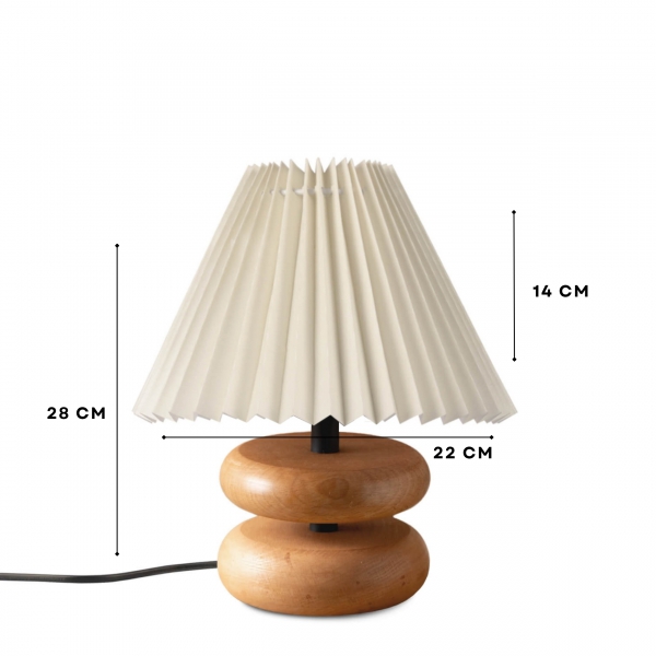 Homing Moji Pileli Ahşap Abajur 242078