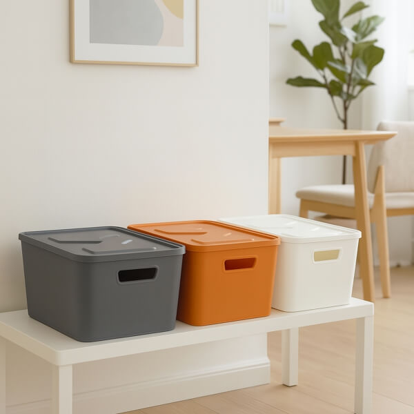 Homing Luno 3'lü Set Kapaklı Organizer 8 lt 