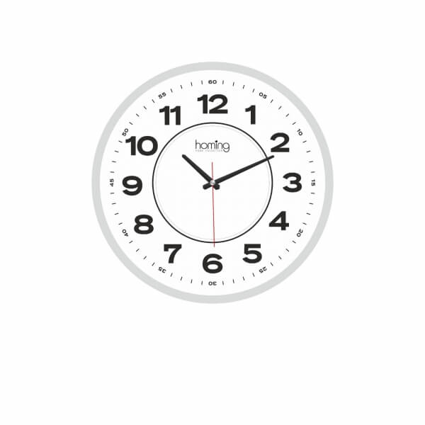 Homing Luno Beyaz 50 cm Saat
