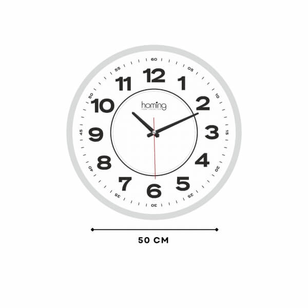 Homing Luno Beyaz 50 cm Saat