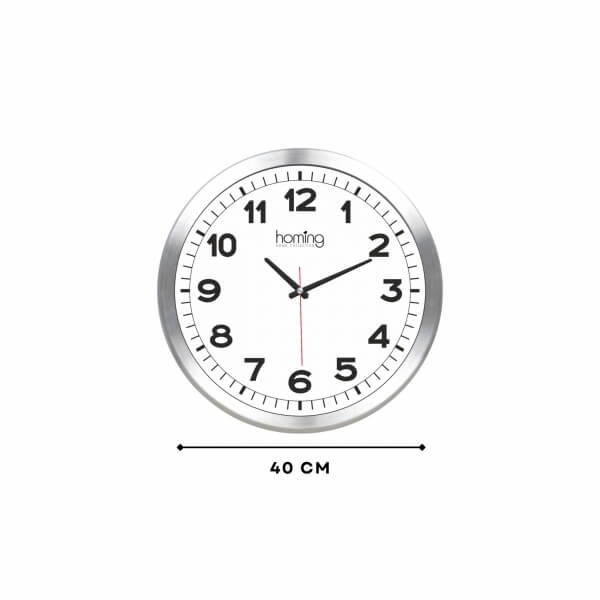 Homing Orbit Krom Çerçeveli 40 cm Saat