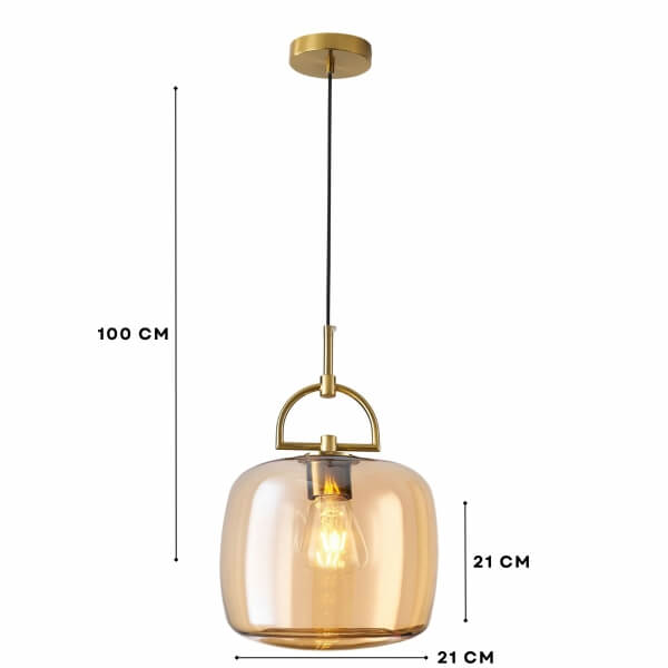 Homing Eleganza Retro Antik Cam Avize 242103