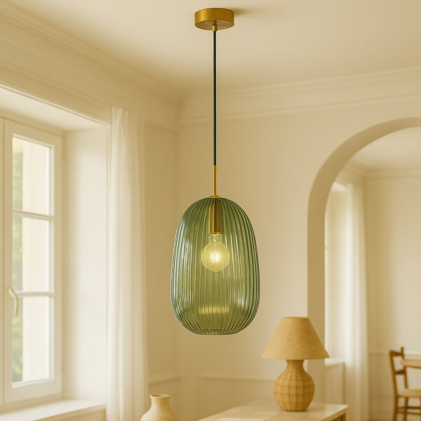 Homing Verde Luce Glass Chandelier 242104