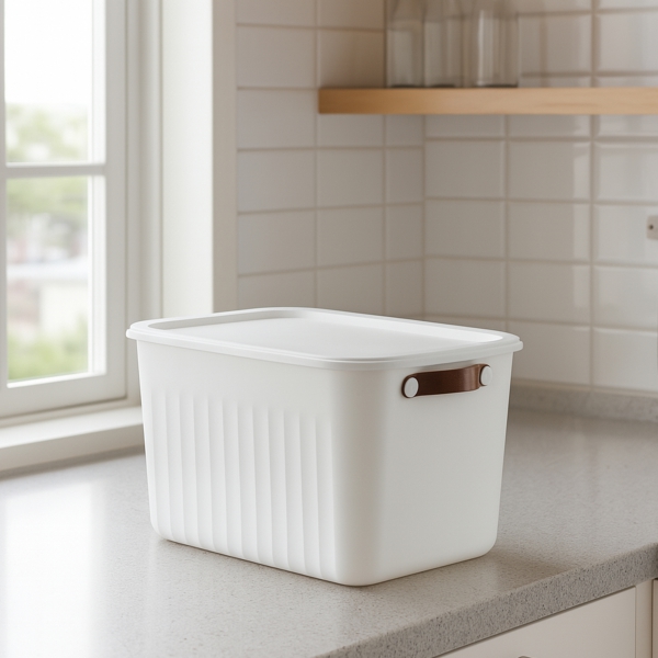 Homing Çok Amaçlı Kapaklı  Beyaz Organizer Kutu 15 LT