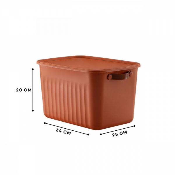 Homing Çok Amaçlı Kapaklı  Turuncu Organizer Kutu 15 LT