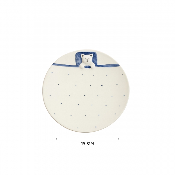 Homing Cute Teddy Bear Design Ceramic Plate 242157