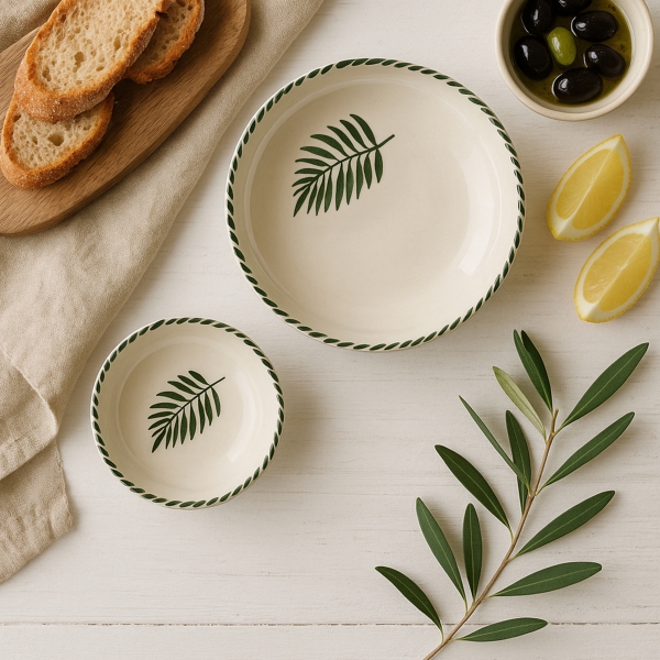 Homing Natural 2'li Seramik Kase Seti 242159