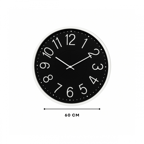 Homing Moderna Black Giant Wall Clock 60 cm 242191