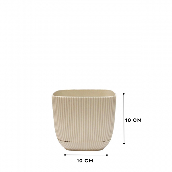 Homing Mini Kare Krem Saksı 242200