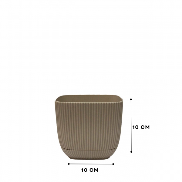 Homing Mini Kare Bej Saksı 242201