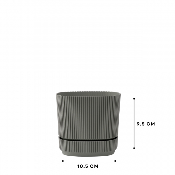 Homing Oval Koyu Gri Mini Saksı 242203