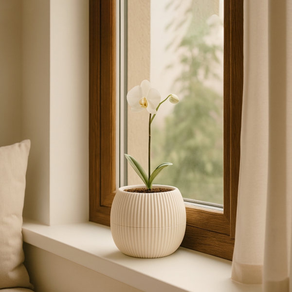 Homing Mini Krem Yuvarlak Saksı 242207