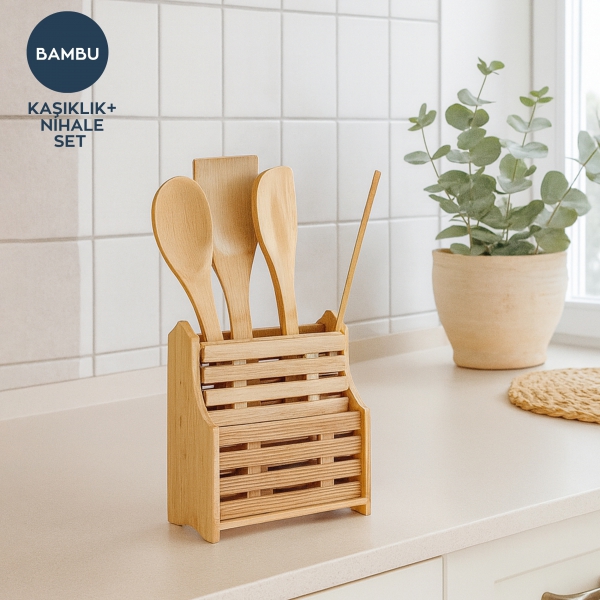 Homing Bambu Kaşıklık ve Nihale Seti 242222