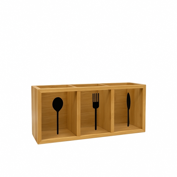 Homing Bambu 3 Gözlü Kaşık Çatal Bıçaklık 242226