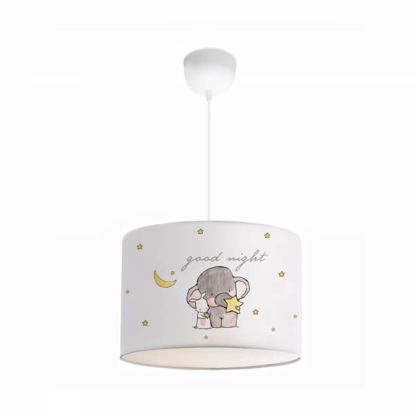 Homing Elephant Patterned 28-inch Children's Room Pendant Lamp 242242