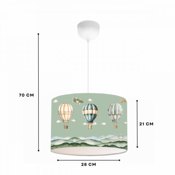 Homing Mint Yeşili Balonlu 28'lik Çocuk Odası Sarkıt 242246