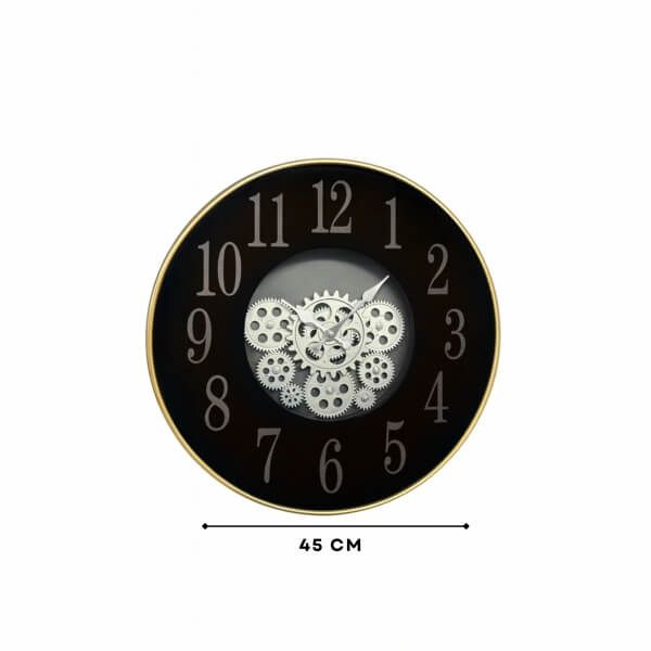 Homing Elva Black 47 cm Wall Clock 242254