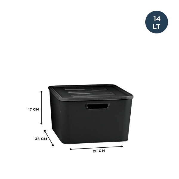 Siyah 14 LT Organizer Kutu 242304