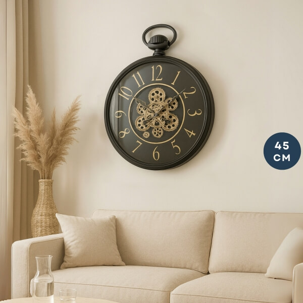 Homing Antique Detailed Lumo 45 cm Large Wall Clock