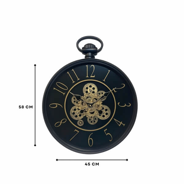 Homing Antique Detailed Lumo 45 cm Large Wall Clock