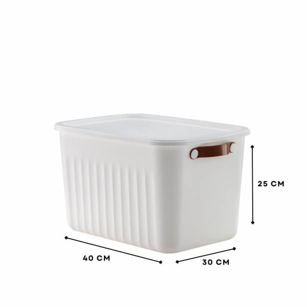 Homing Çok Amaçlı Kapaklı Beyaz Organizer Kutu 20 LT