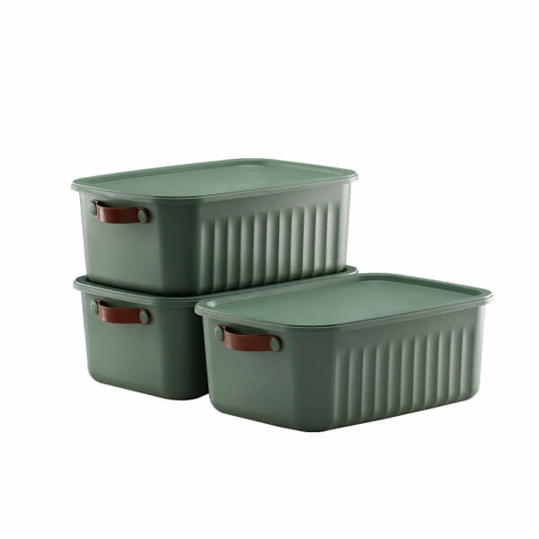 Homing Lumi Çok Amaçlı Kapaklı Yeşil Set Organizer Kutu 10 LT