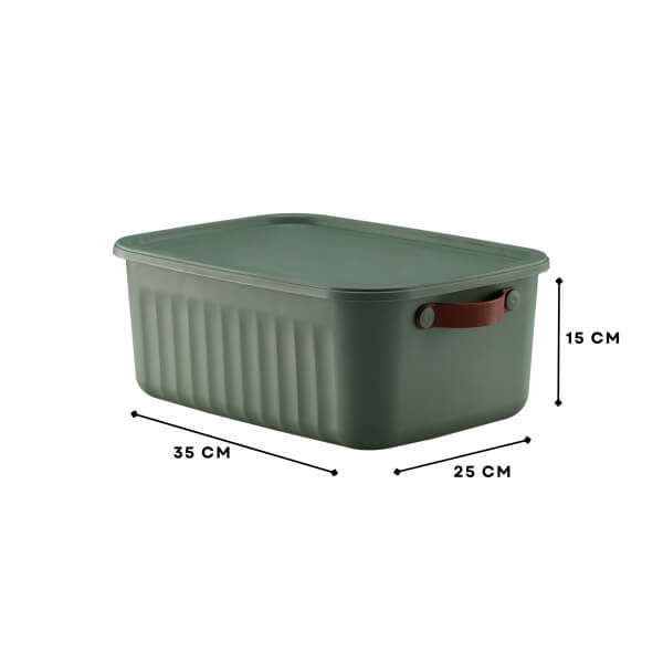 Homing Lumi Çok Amaçlı Kapaklı Yeşil Set Organizer Kutu 10 LT