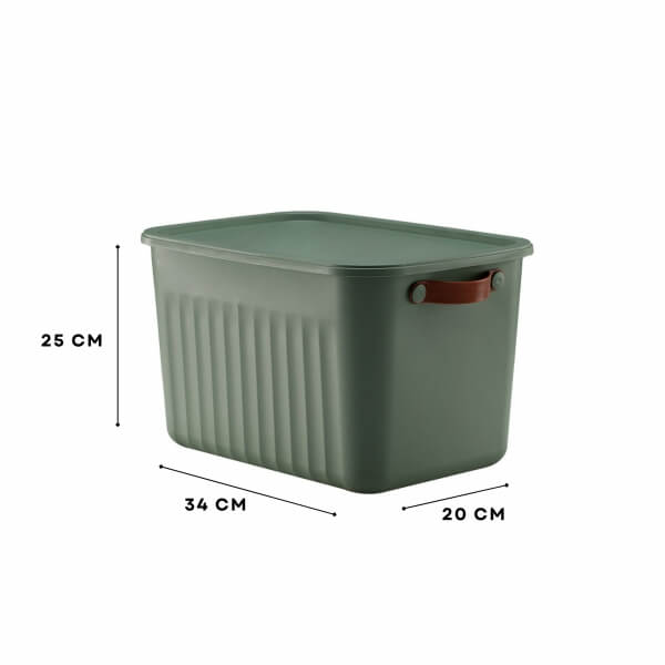 Homing Green 3-Piece Multi-Purpose Lid Organizer Box 15 LT