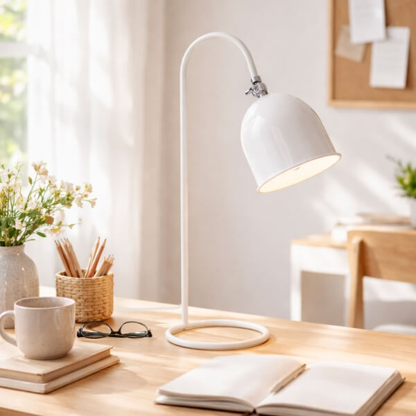 Homing Beyaz Retro Basic Masa lambası 242390