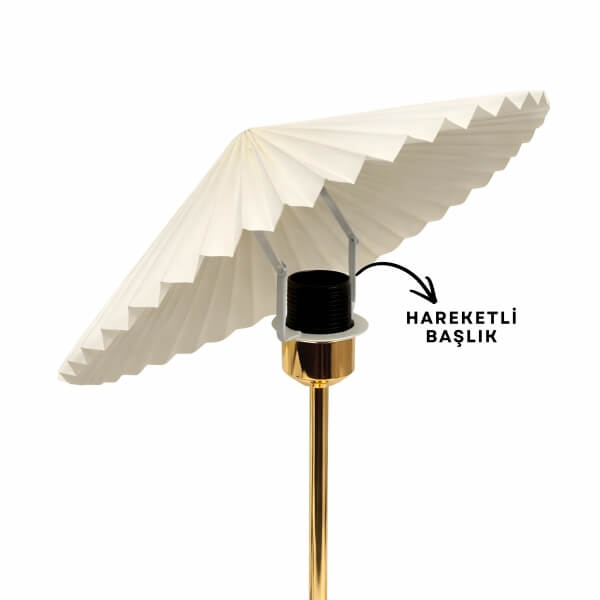 Homing Glow Ahşap Tabanlı Gold Abajur 242407