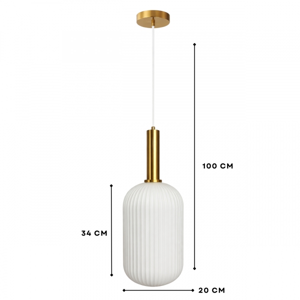 Cam Büyük Boy Modern Sarkıt Avize 242485